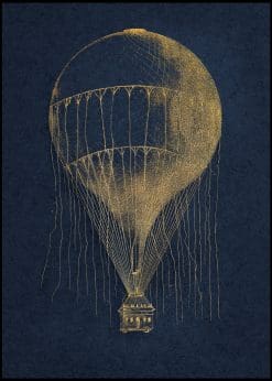 Golden Hot Air Balloon
