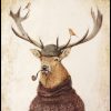 Deer in Knitted Sweater by Mike Koubou