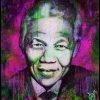 Nelson Mandela Purple by Didier Chastan